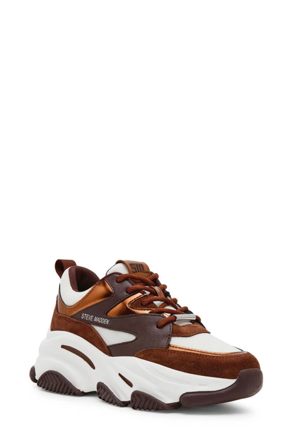 Progressive sneaker bronze