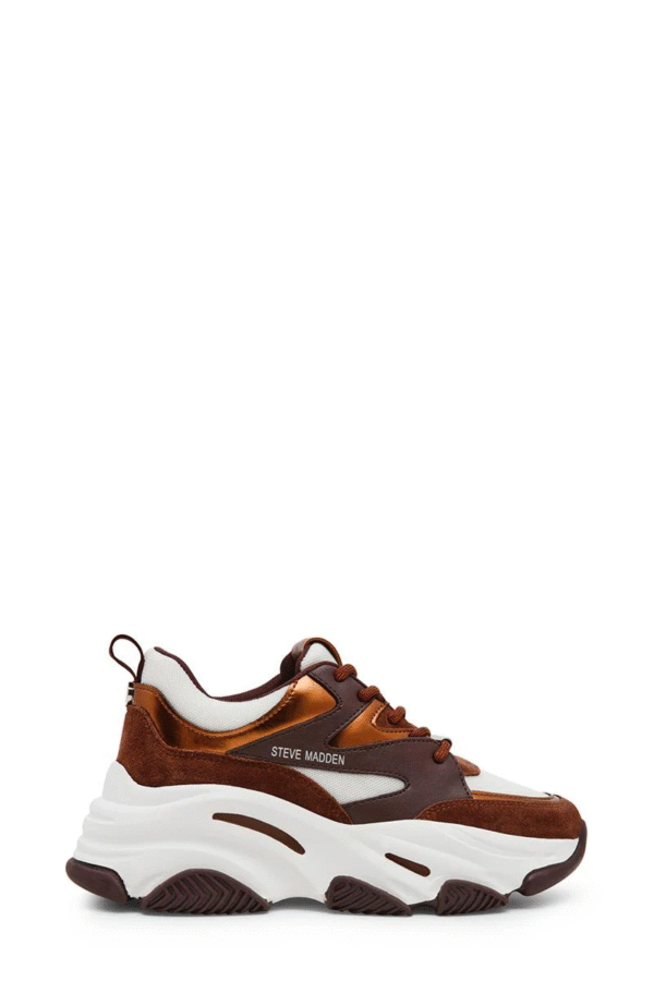 Progressive sneaker bronze