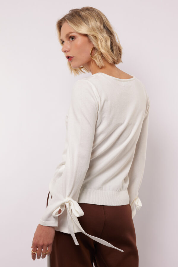 Quinty knit sweater fluresk