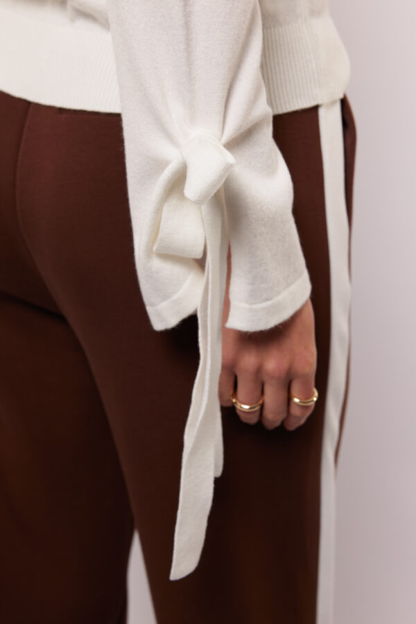 Quinty knit sweater fluresk