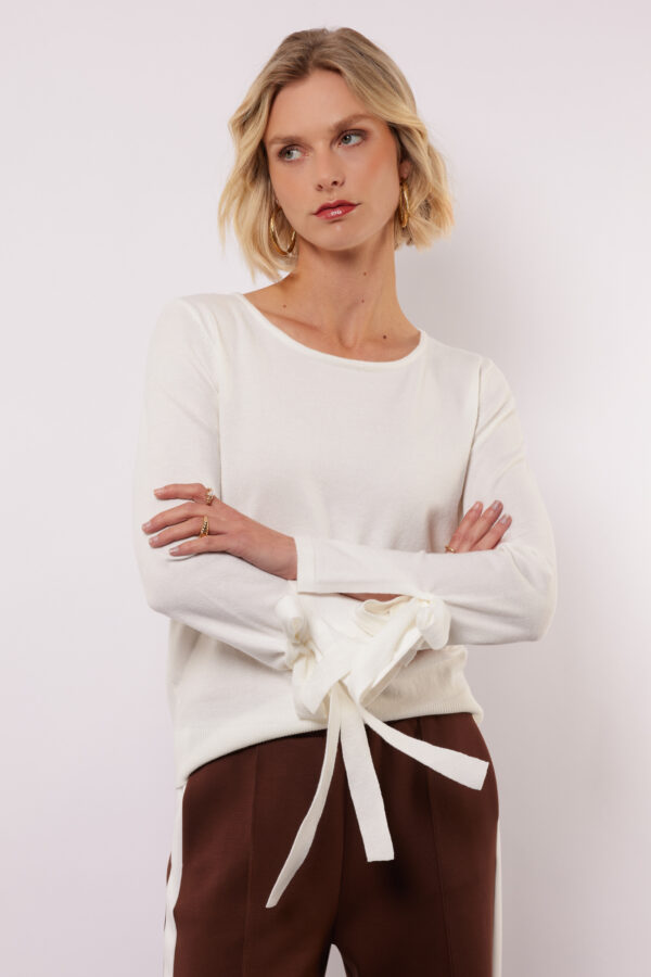 Quinty knit sweater fluresk