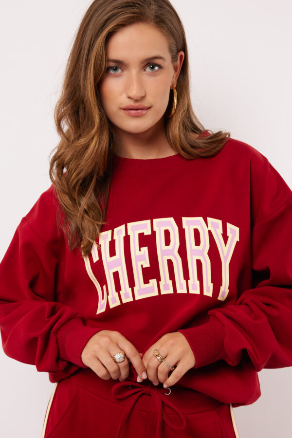 Senara sweater rood fluresk