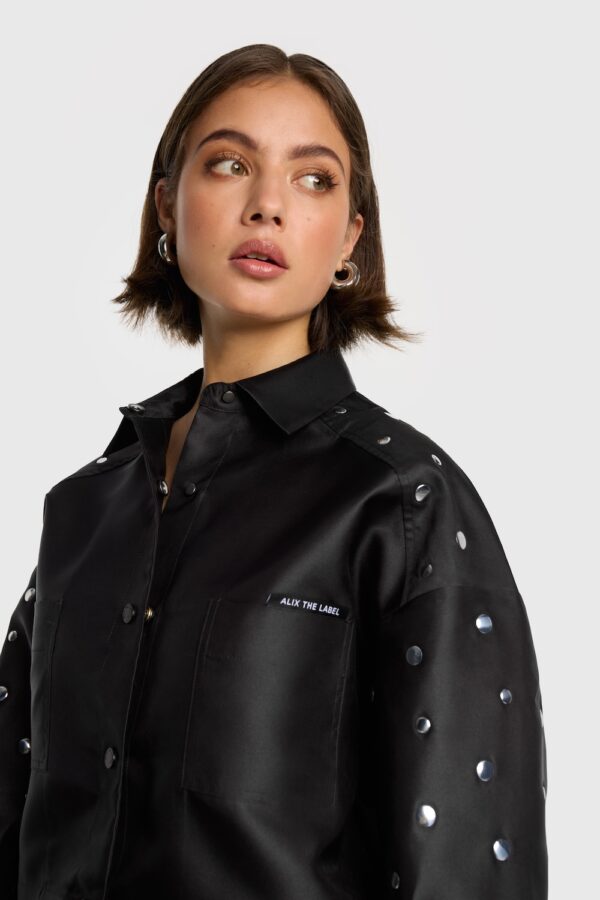 Studs cropped blouse alix the label