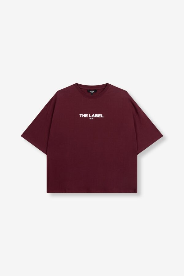 The Label T-shirt bordeaux alix the label 1