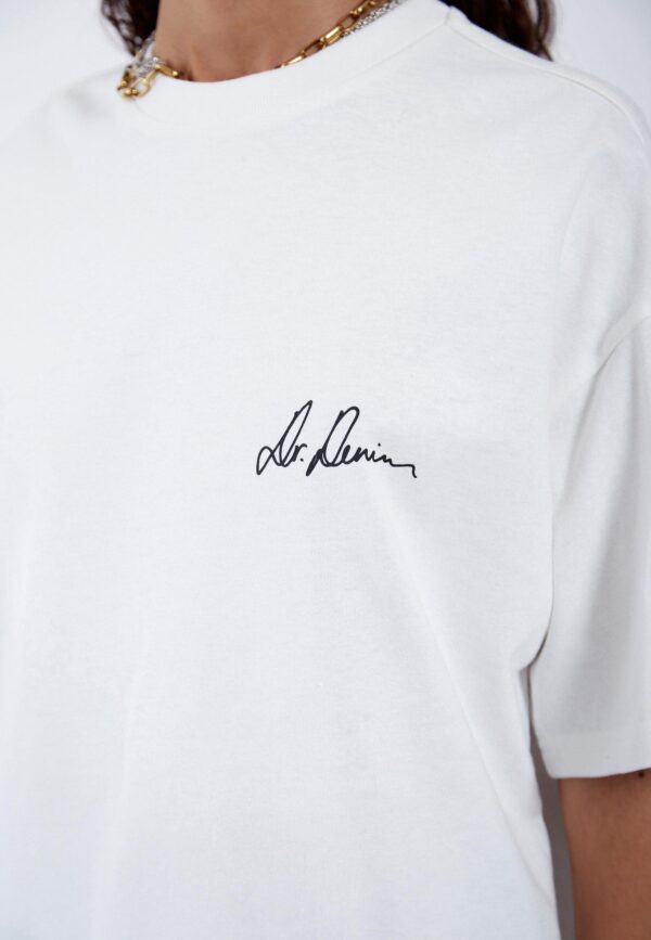 Trooper Tee Off White Heart Script dr. denim