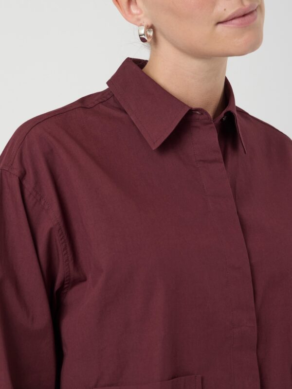 Yaslee short shirt bordeaux rood