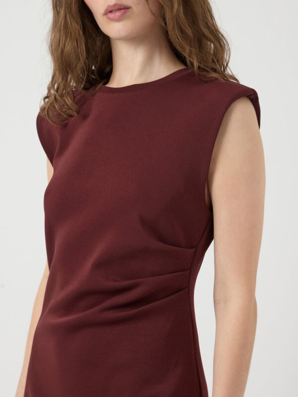 Yaspina long dress bordeaux rood