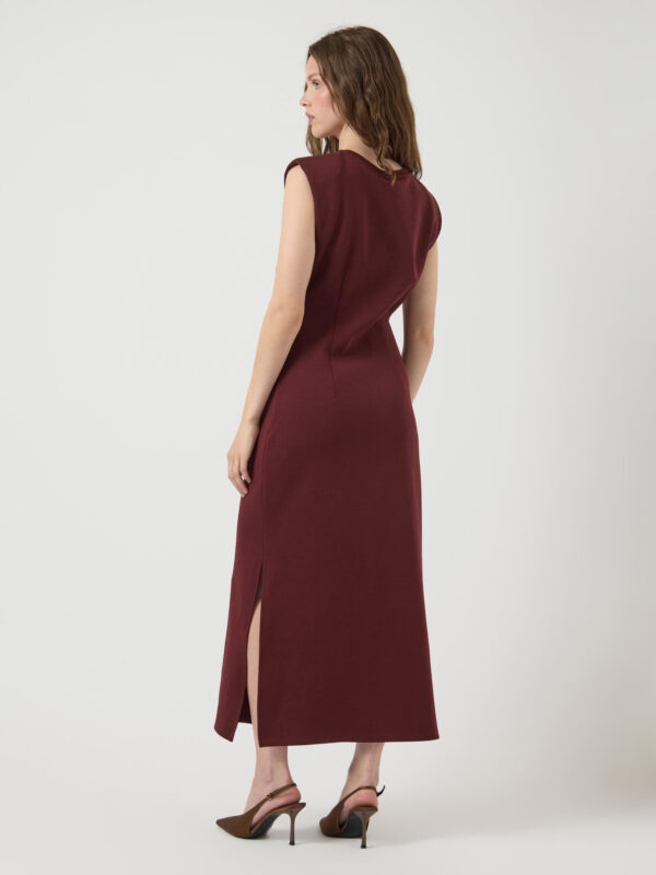Yaspina long dress bordeaux rood