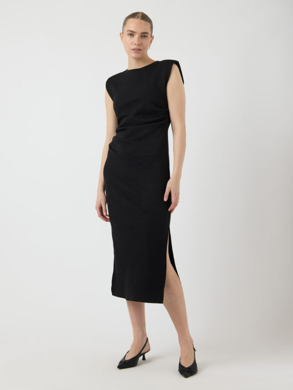 Yaspina long dress zwart