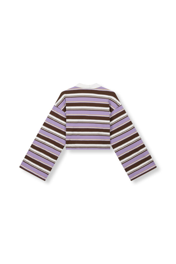 Cropped stripe polo Muse