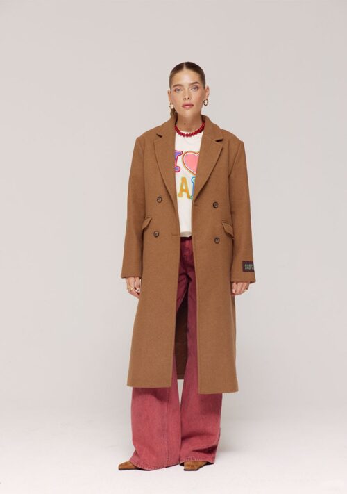 Hazel jacket camel harper and yve