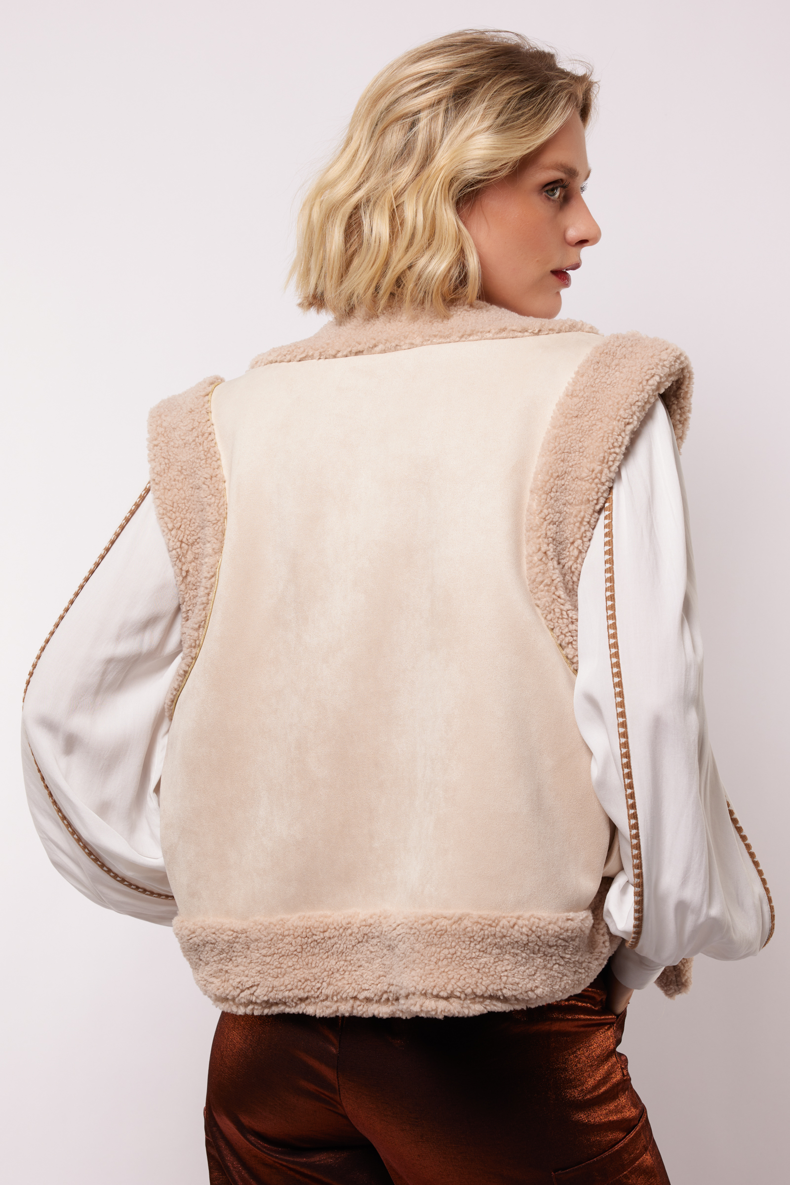 Reese gilet fluresk beige