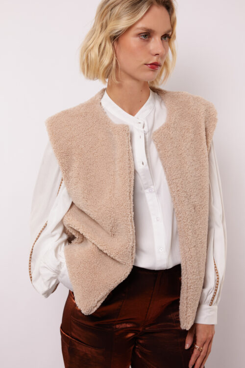 Reese gilet fluresk beige