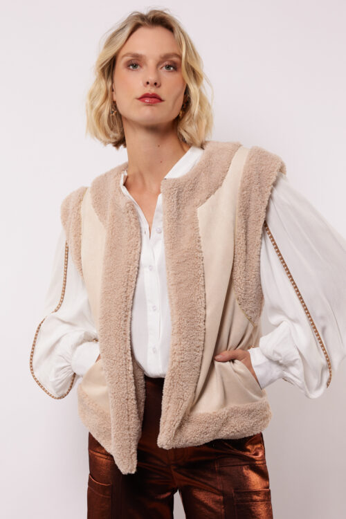 Reese gilet fluresk beige