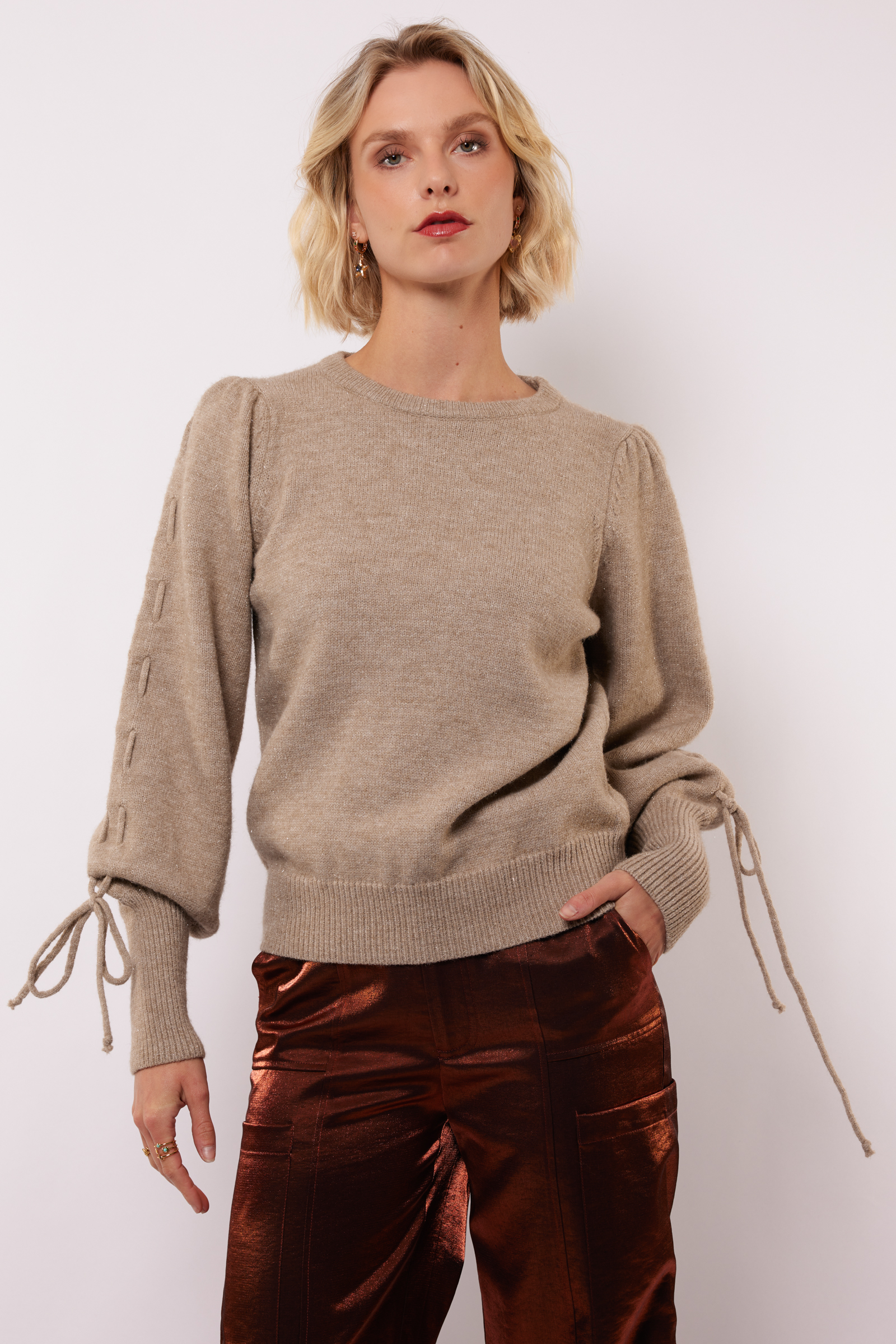 Scottie knit sweater fluresk