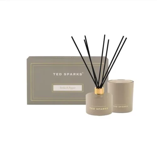 Ted Sparks Candle & Diffuser Gift Set - Tonka & Pepper