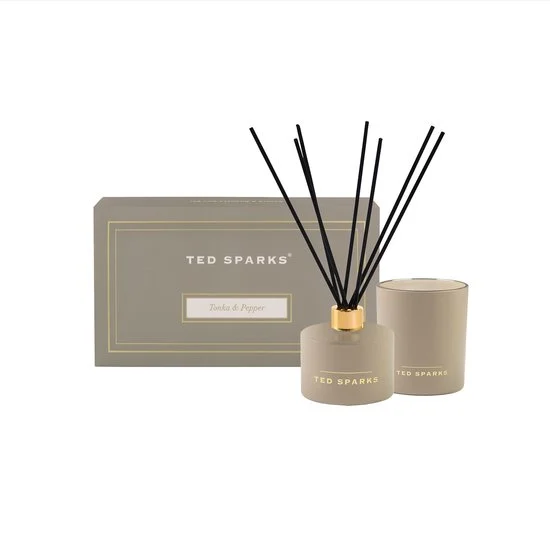 Ted Sparks Candle & Diffuser Gift Set - Tonka & Pepper