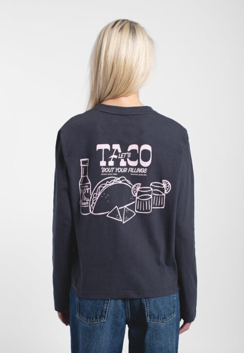 Kath long sleeve top dr. denim