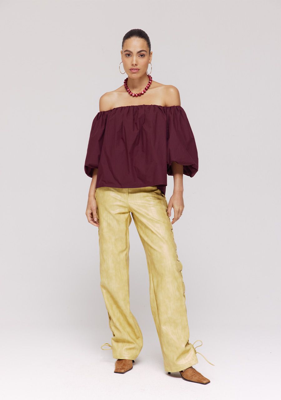 Lauren blouse wine berry harper and yve