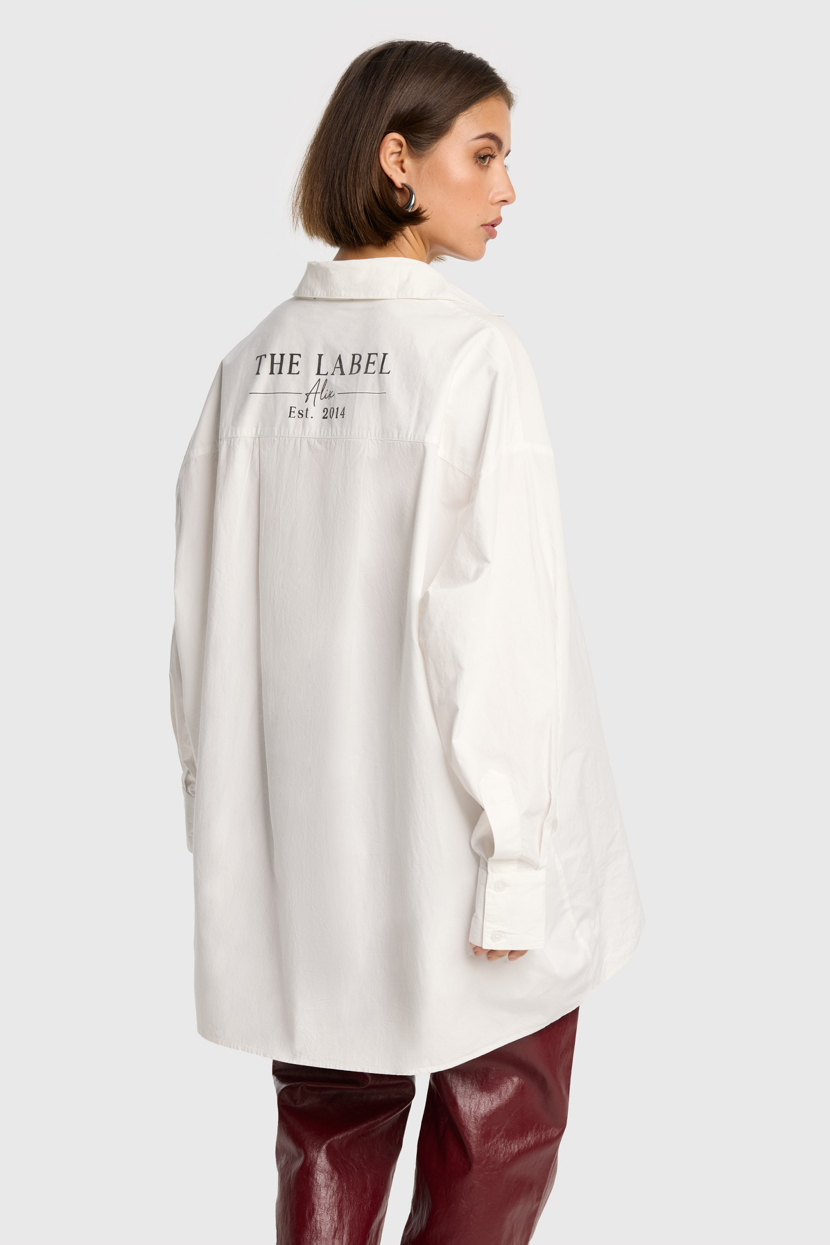 Oversized poplin blouse Alix the label wit 1