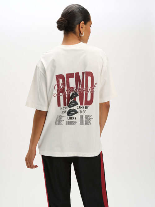 Oversized t-shirt Maggy off-white refined