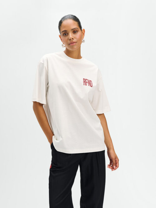 Oversized t-shirt Maggy off-white refined