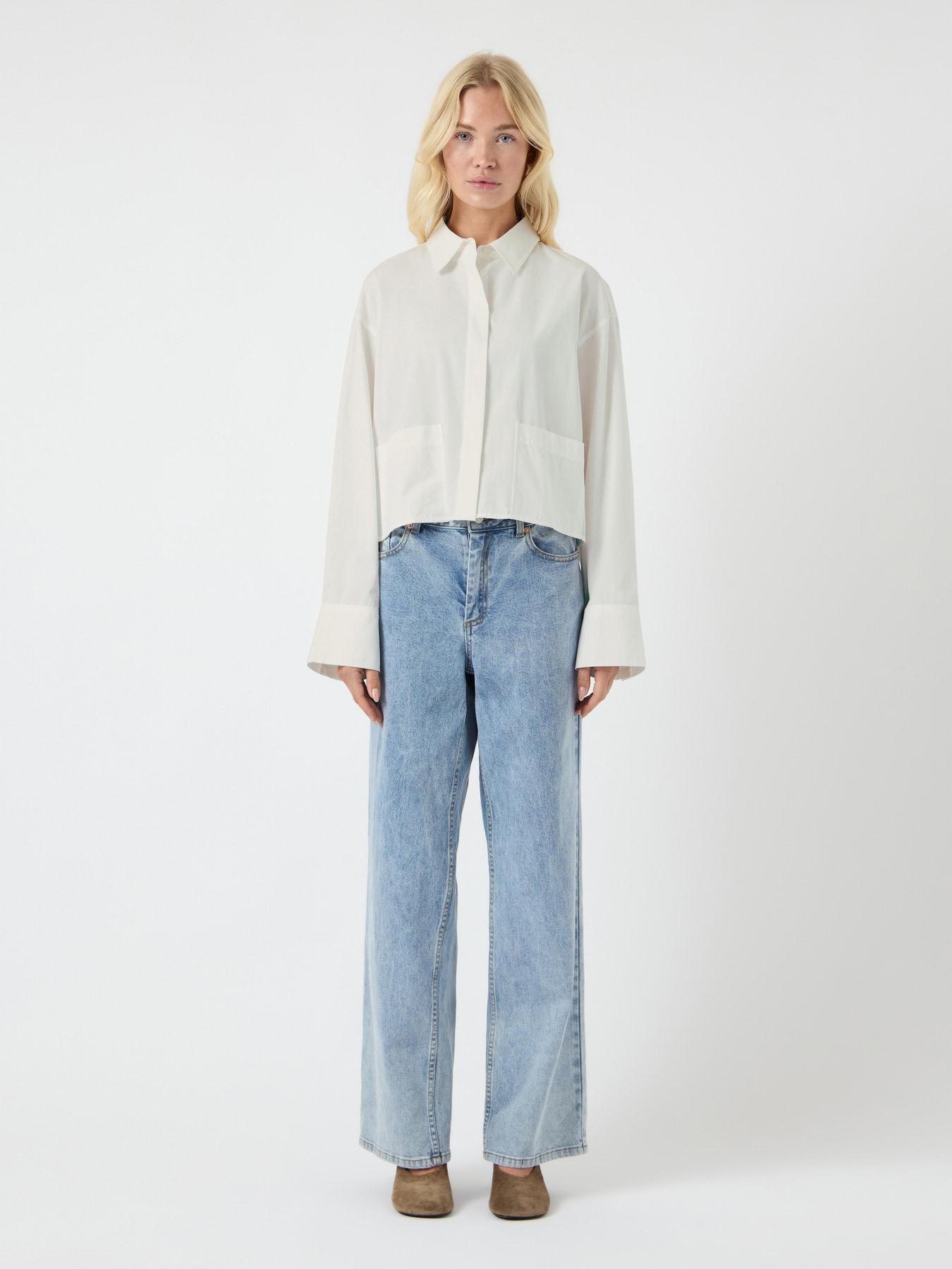 Yaslee short blouse wit