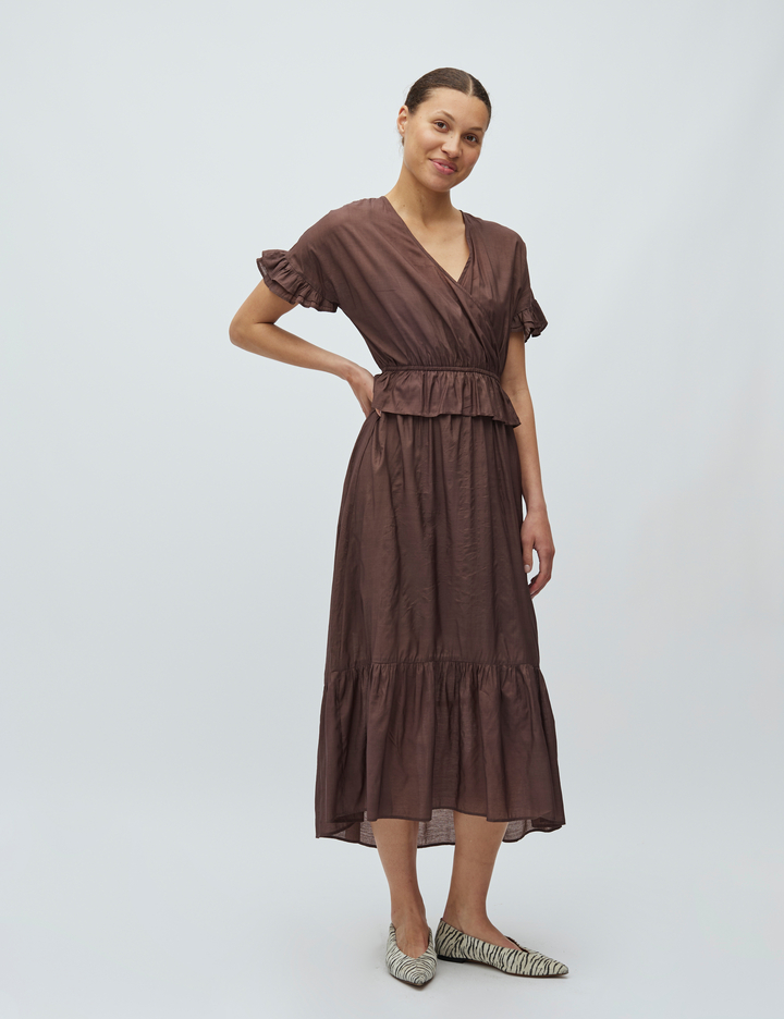 Gunnvor dress mbym chocolate brown