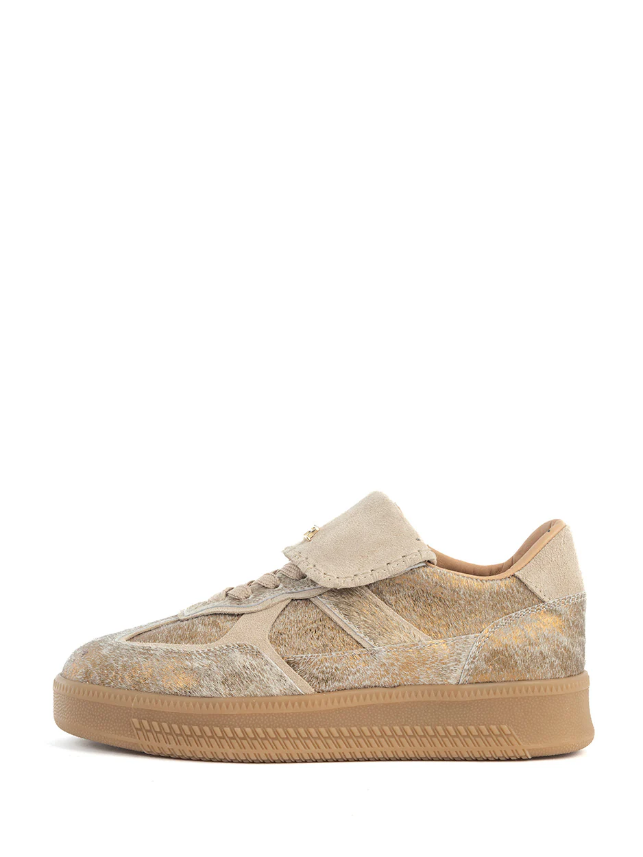 Ira sneaker gold beige babouche