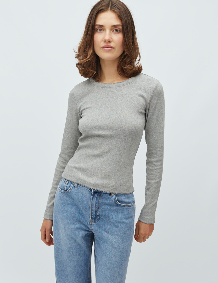 Otis longsleeve top mbym grey melange