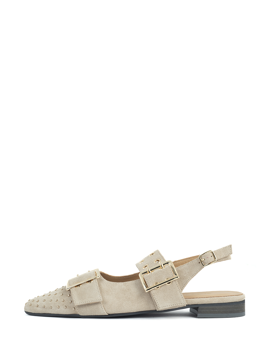 Soya slingbacks beige goud harper and yve