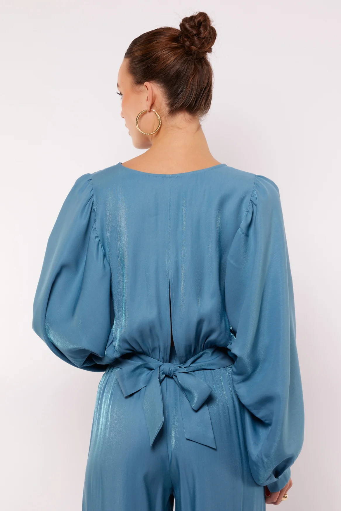 Tes top blauw fluresk