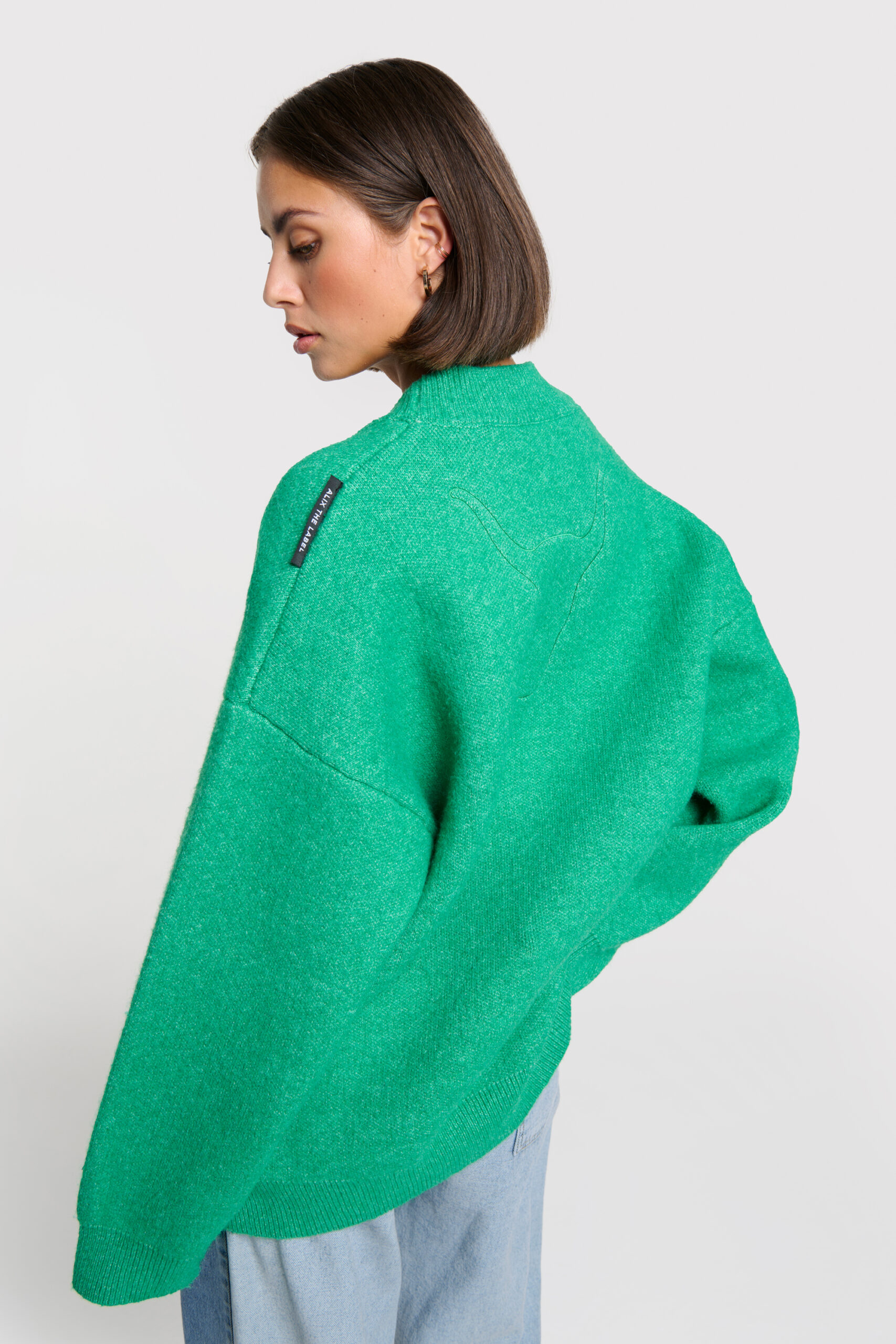 ladies knitted heavy cardigan alix the label