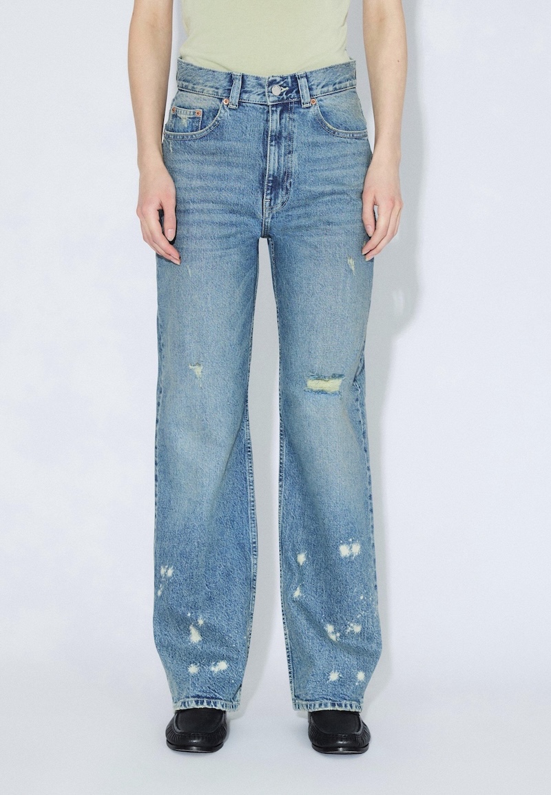 Echo High Straight Bay Sky Dirty Dr. Denim