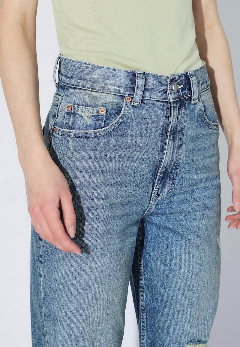 Echo High Straight Bay Sky Dirty Dr. Denim