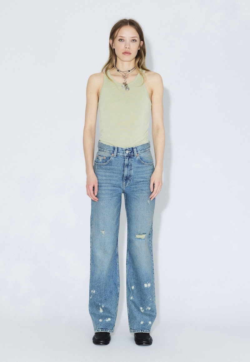 Echo High Straight Bay Sky Dirty Dr. Denim