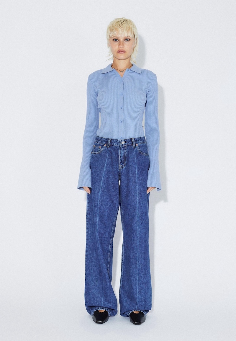 Hill Low Relaxed Haze Mid Retro Crease dr. Denim