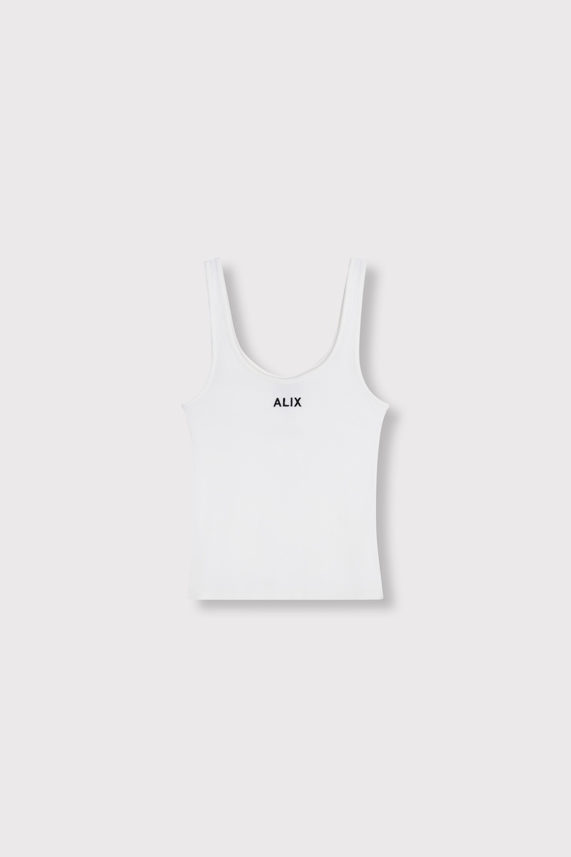 Ladies knitted rib tanktop alix the label