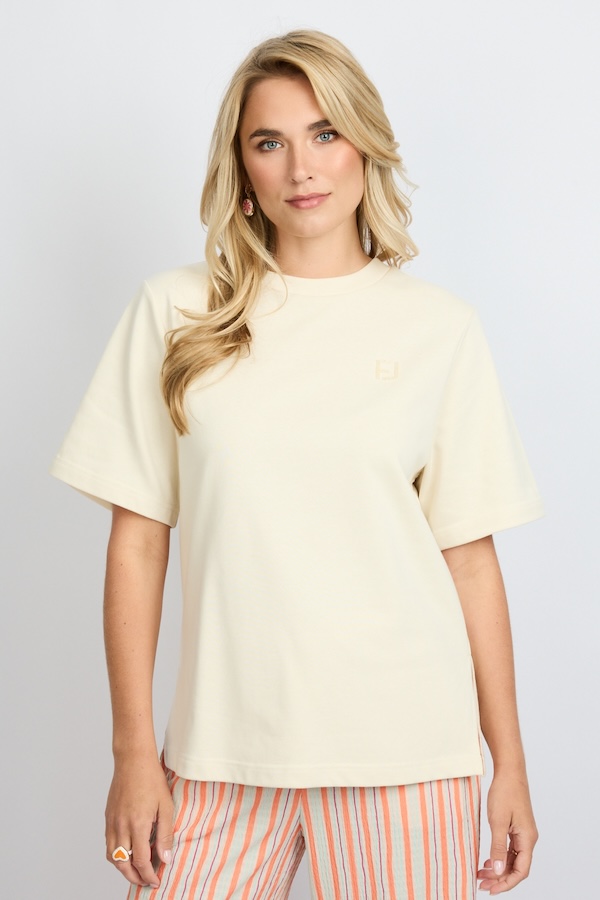 Brix t-shirt beige Fluresk