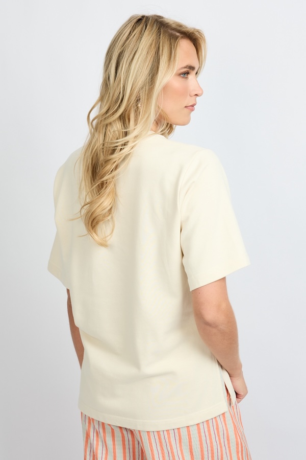 Brix t-shirt beige Fluresk