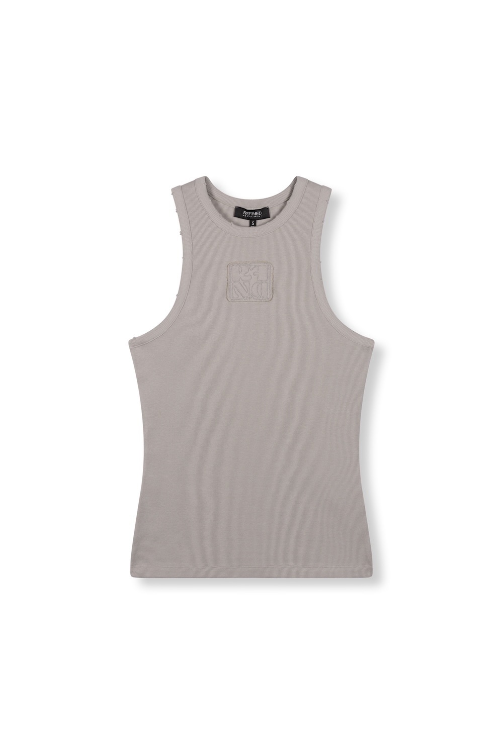 Damaged singlet Raquel refined department