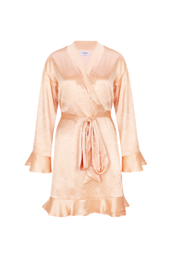 Lisset dress fluresk oranje