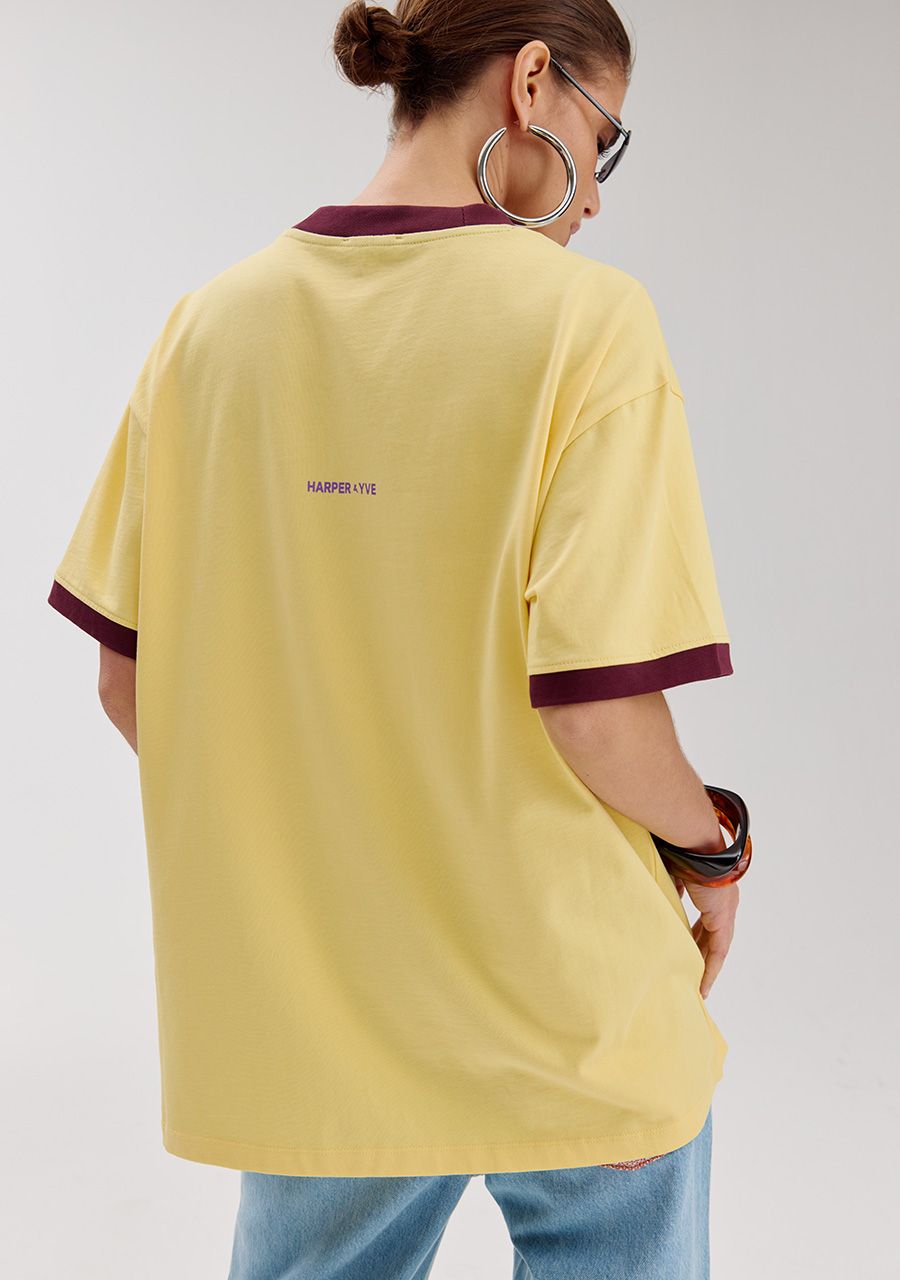 Mexico t-shirt light yellow harper and yve