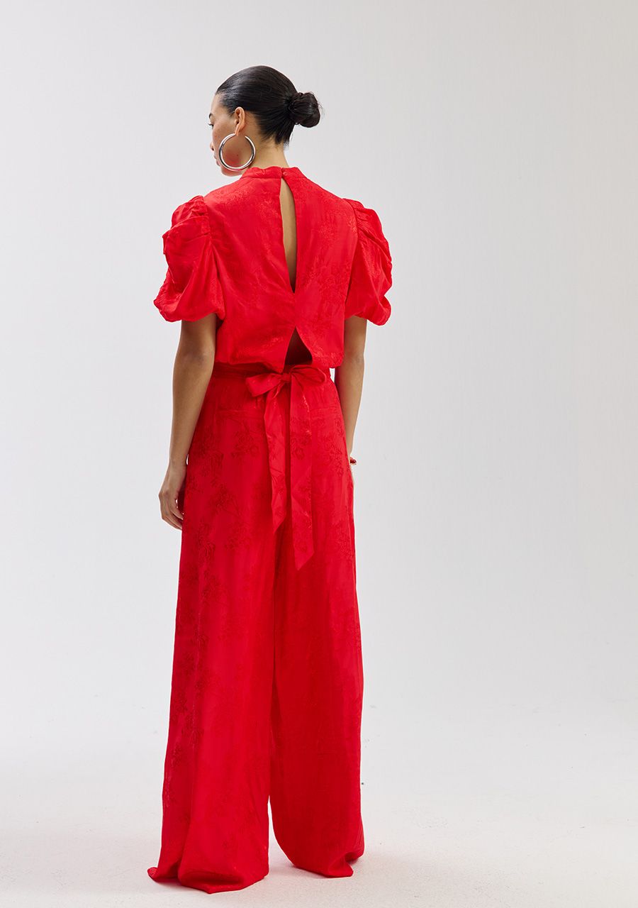 Rosie pants rood harper and yve