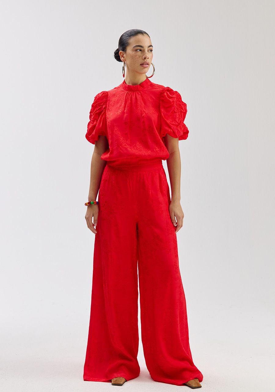 Rosie pants rood harper and yve