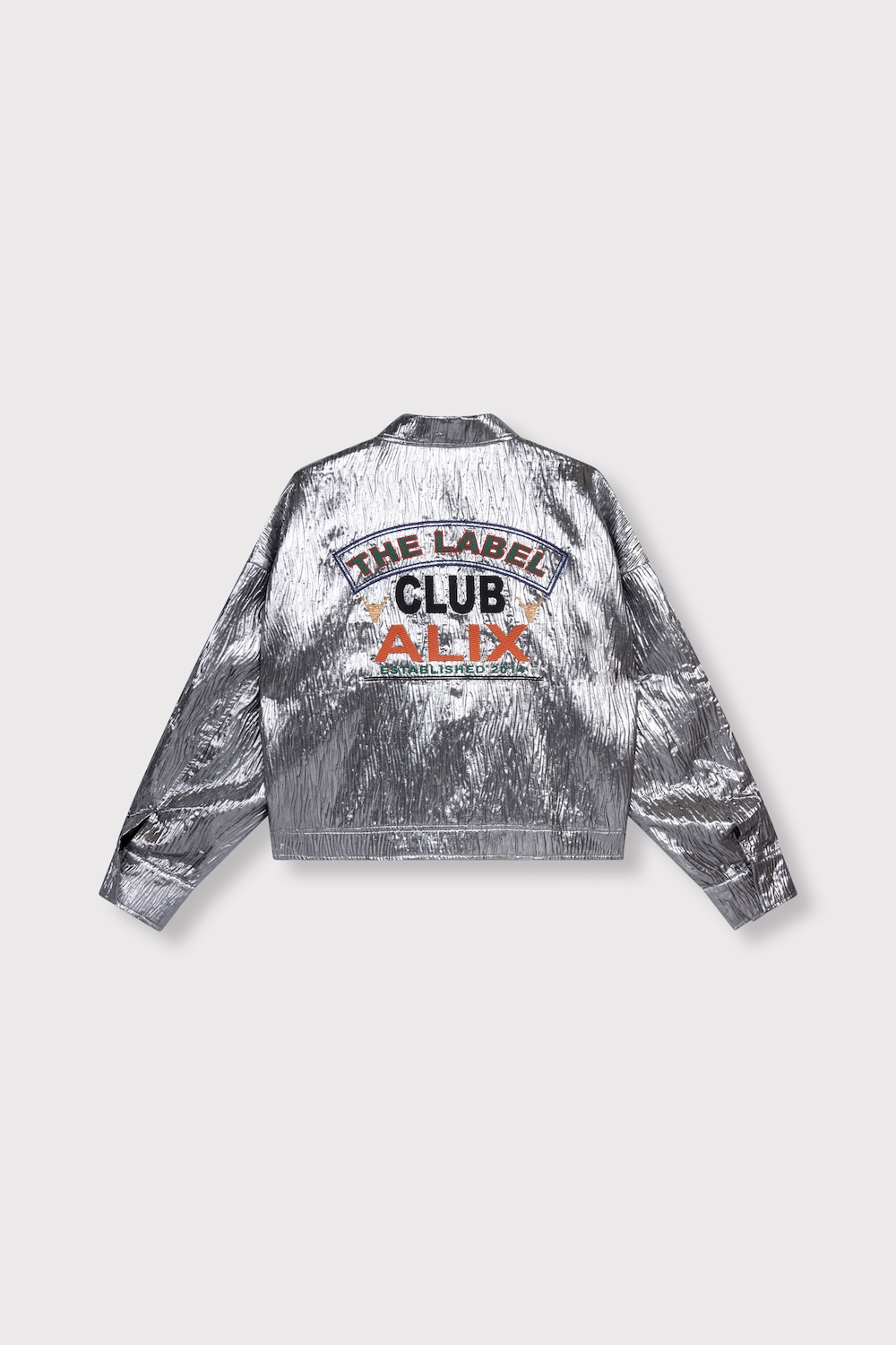 Silver artwork jacket alix the label