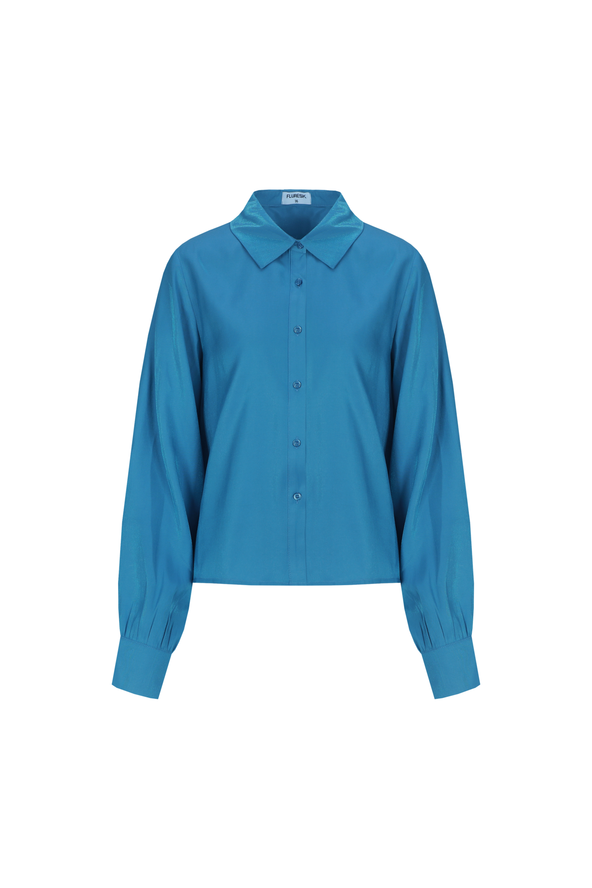 Tazzy blouse blauw Fluresk