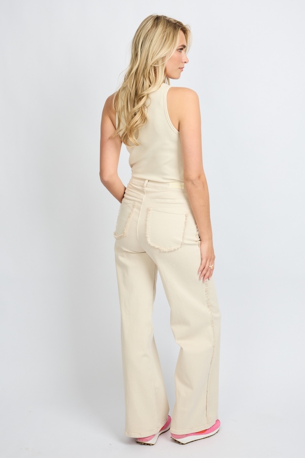 Verina pants fluresk beige