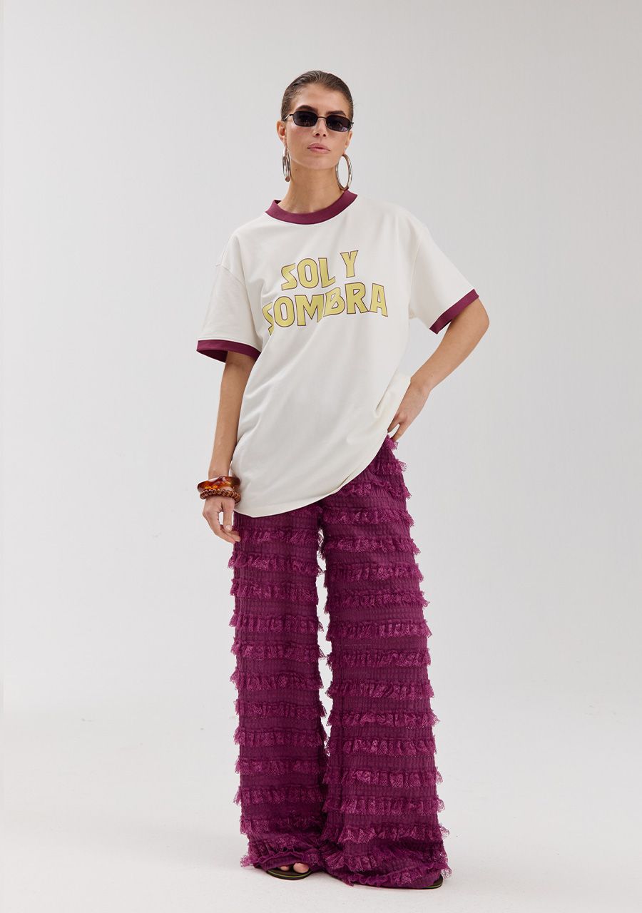 Broek Lo Harper and Yve paars