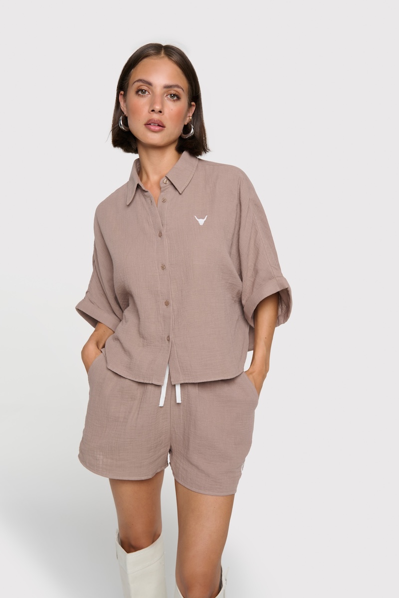 Crinkle shorts alix the label